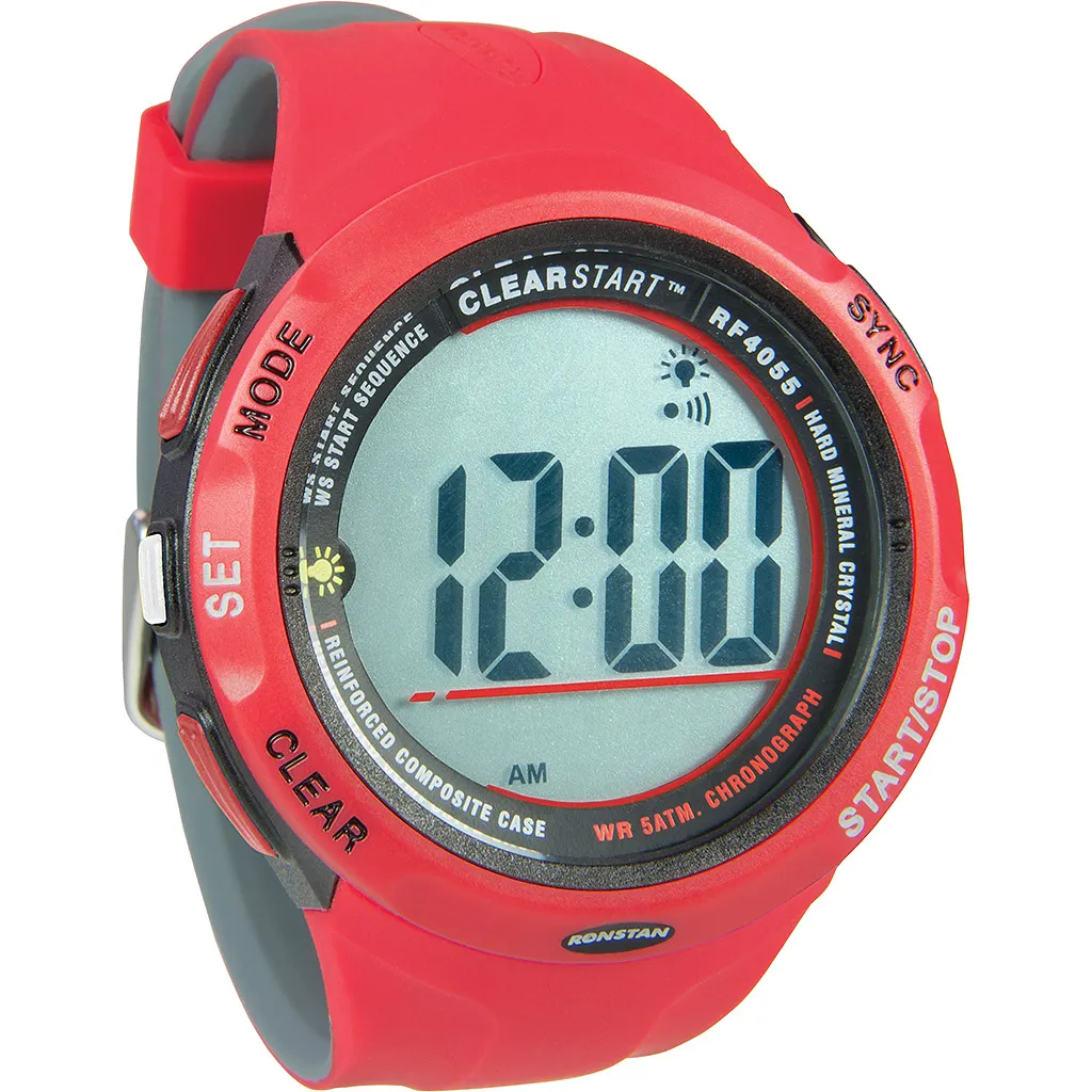 Ronstan ClearStart 50 Segeluhr rot-grau