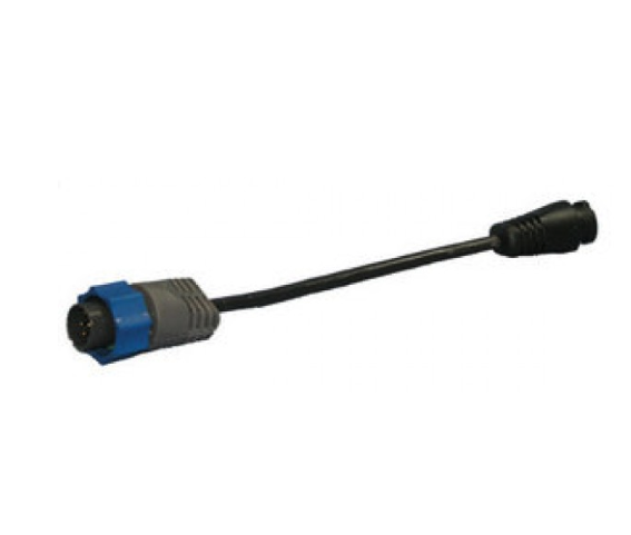 Lowrance Adapter - schwarzer Uniplug Geber an blauen Gerätesteck