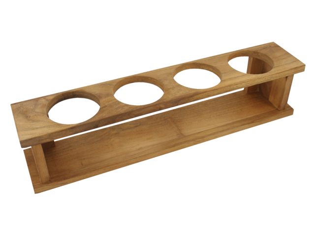 Eude Teak Glashalter 4fach