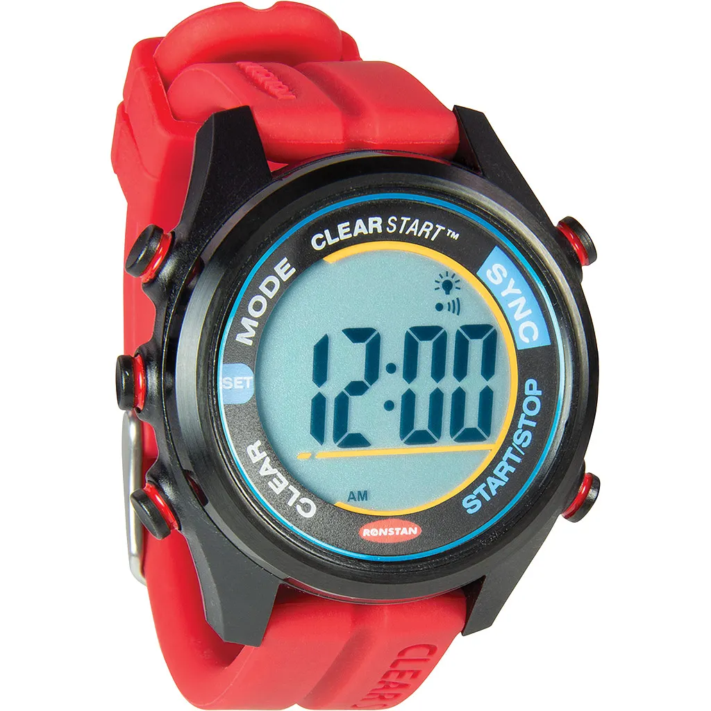 Ronstan ClearStart 40 Regatta- Segeluhr rot-schwarz