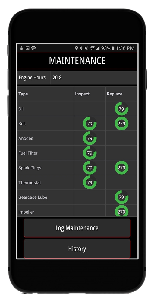 Mercury VesselView Mobile Interface