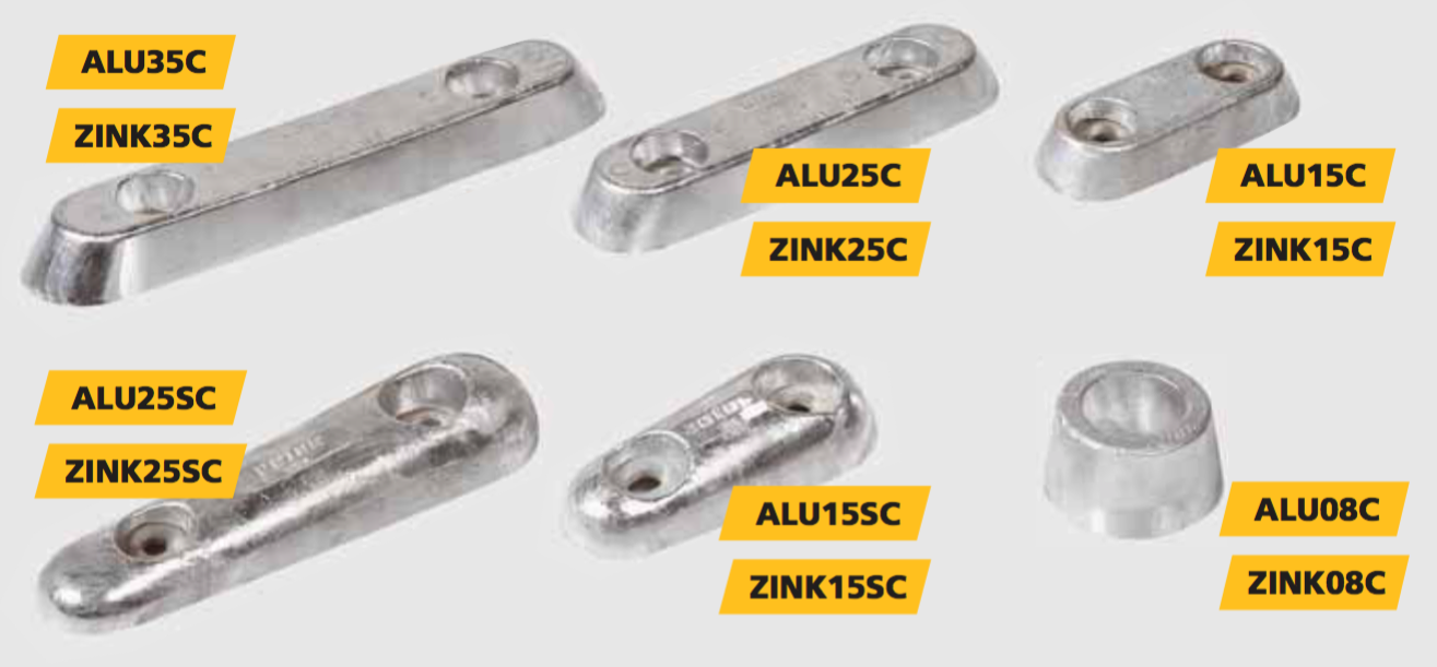 Vetus Zink- Aluminiumanoden (versch. Typen)