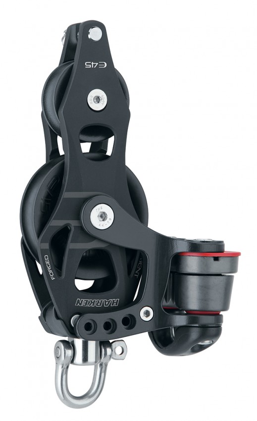 Harken 45mm Element Violinblock mit Hundsfott und Cam-Matic