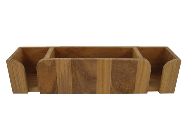 Eude Teak Becher- und Tassenhalter mit Regal