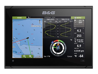 B&G Vulcan 9 FS Karten und Daten
