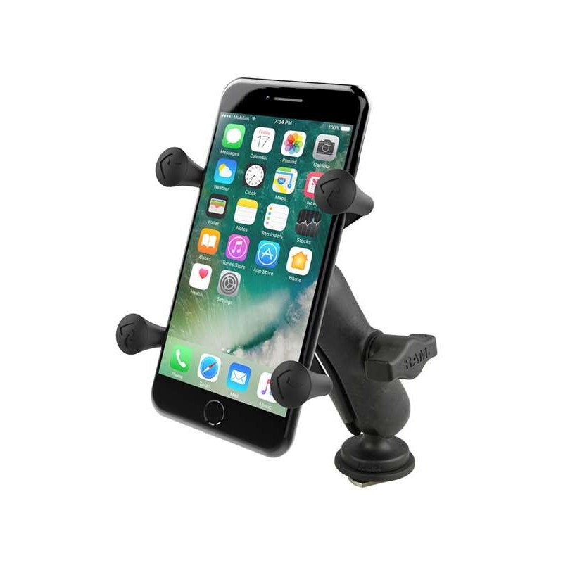 RAM Mounts Universal X-Grip-Set Smartphones für Tough-Track Schienen - Kugel mit T-Slot