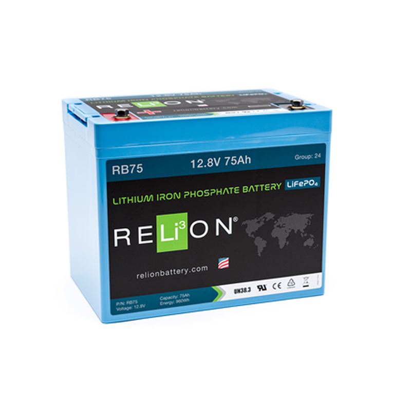 RELion Lithium 75Ah LiFePO4 Batterie RB75