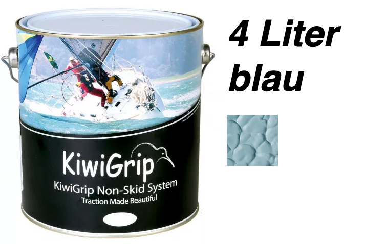 Kiwi Grip Antirutsch Decksfarbe - blau - 4 Liter