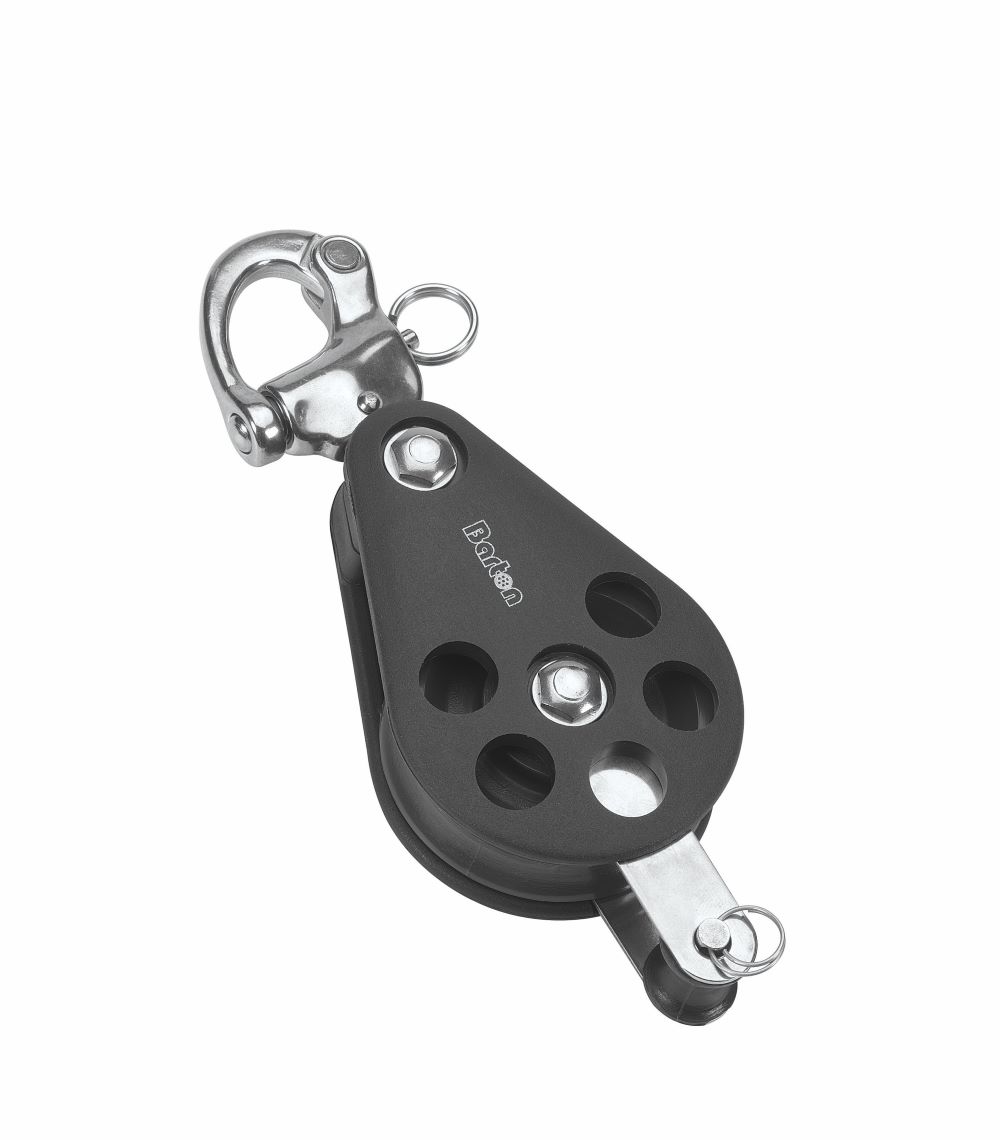 Barton Size 5 Gleitlagerblock einfach mit Schnappschäkel und Unterbügel