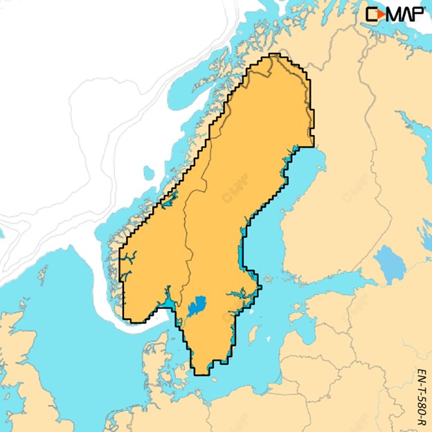 C-MAP Reveal-X - NORWAY AND SWEDEN INLAND