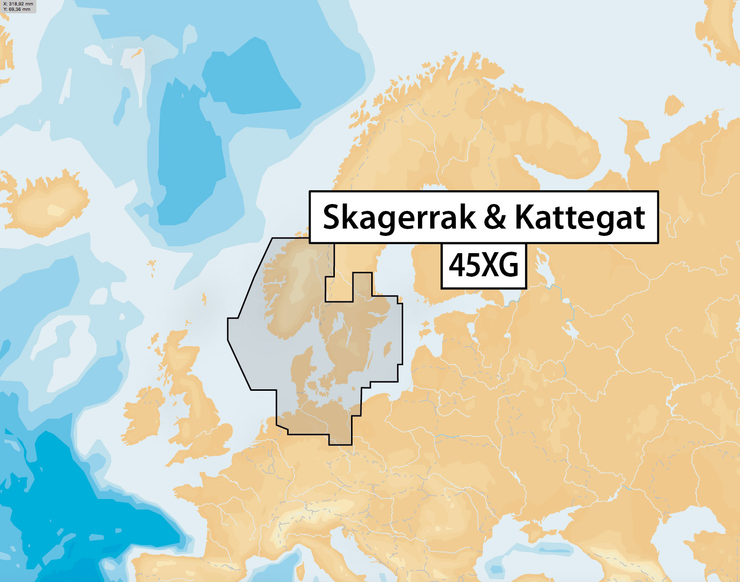 Navionics_Skagerrak_und_Kattegat_45XG Navionics + Plus Preloaded Seekartenmodul mSD/SD Karte 45XG Skagerrak und Kattegat