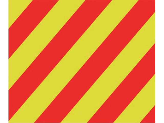 Talamex Buchstabenwimpel Abm. 30 x 36 cm Signalflagge Y