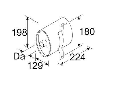 WEBASTO Abgasschalldämper D38