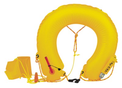 Plastimo Aufblasbarer Hufeisen Rettungsring (manuelle Auslösung) ausgeblasen