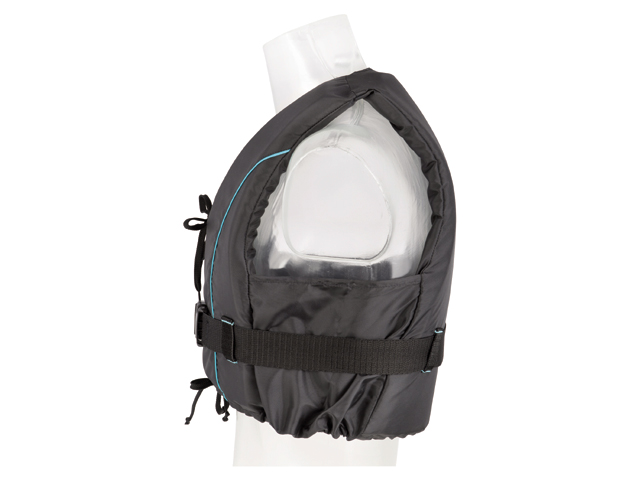 Besto Dinghy Zipper 50N Auftriebsweste schwarz/aqua