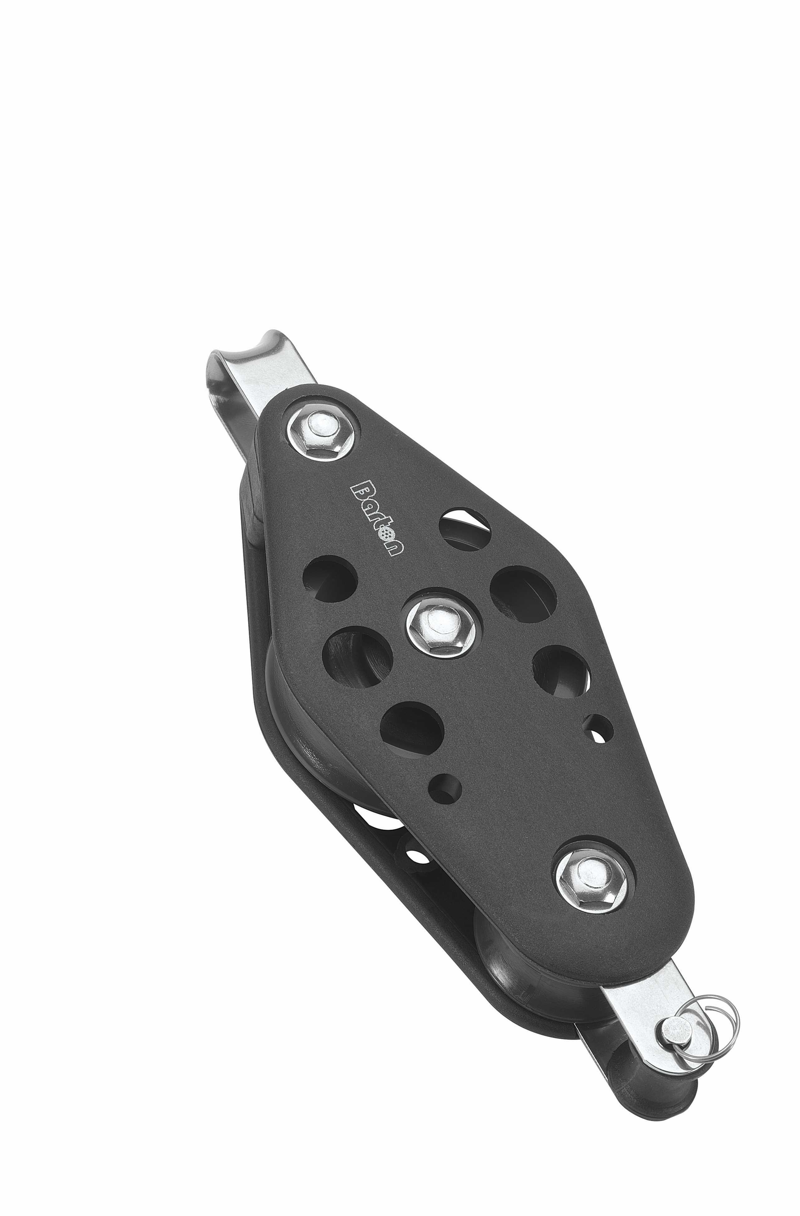 Barton Size 5 Gleitlagerblock Violine mit festem Auge und Unterbügel