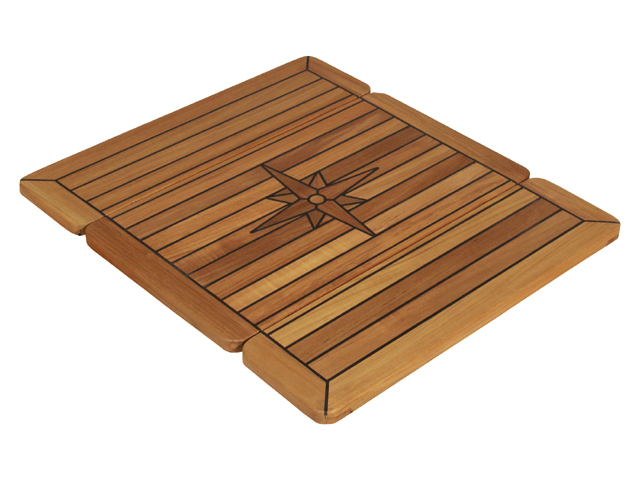 Talamex Teak Tischplatte Wing 34/68x60cm klappbar