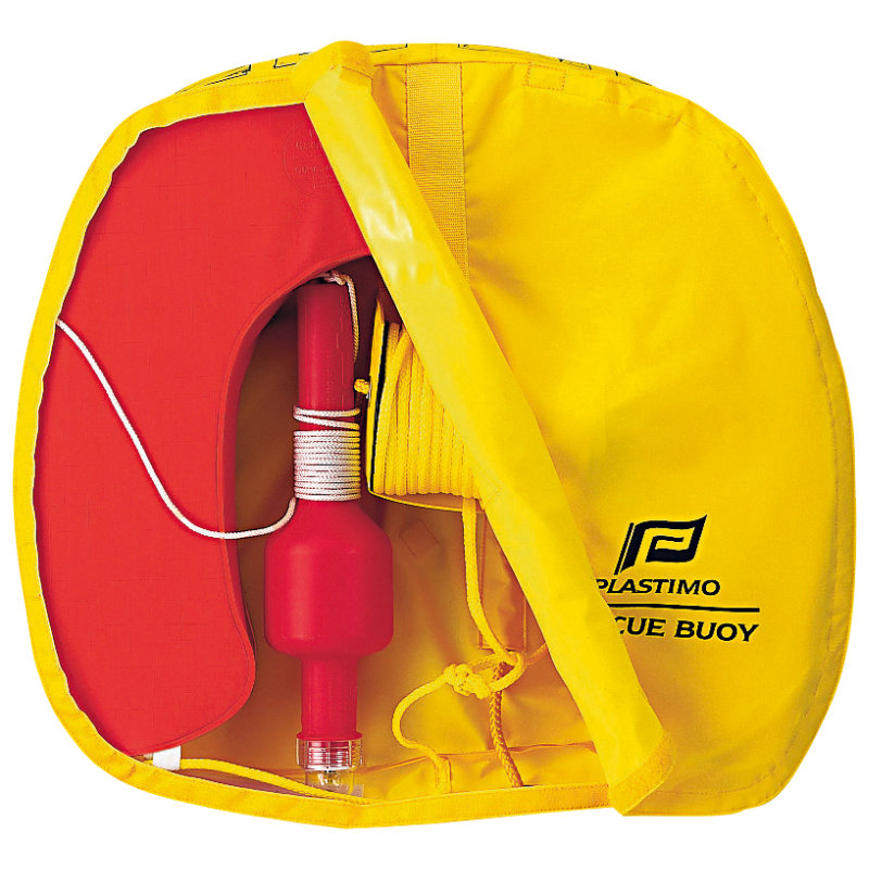 Plastimo Rescue Buoy Mann-Über-Bord System mit SOLAS Festlicht gelb offen