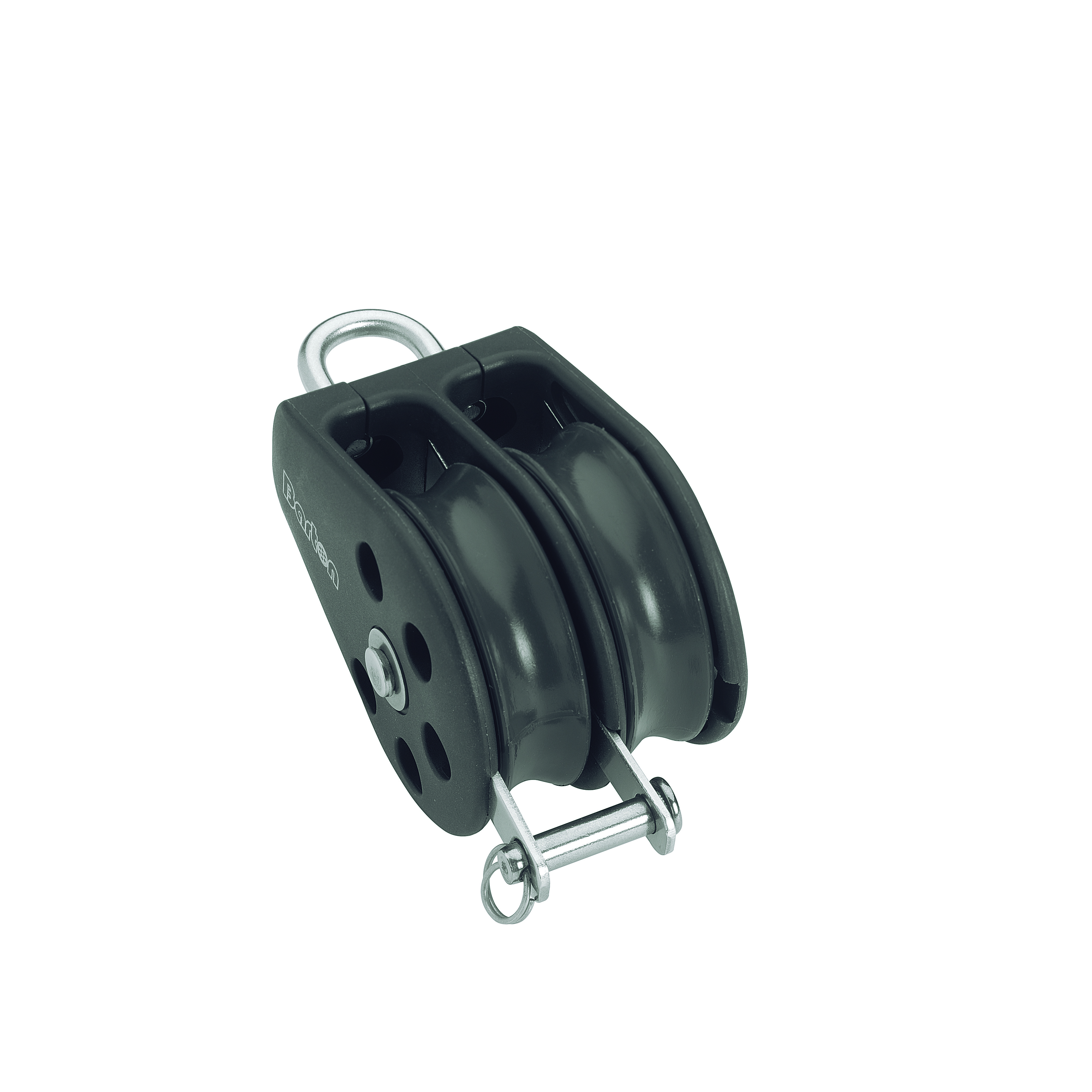 Barton Size 1 Gleitlagerblock doppelt mit festem Auge und Hundsfott
