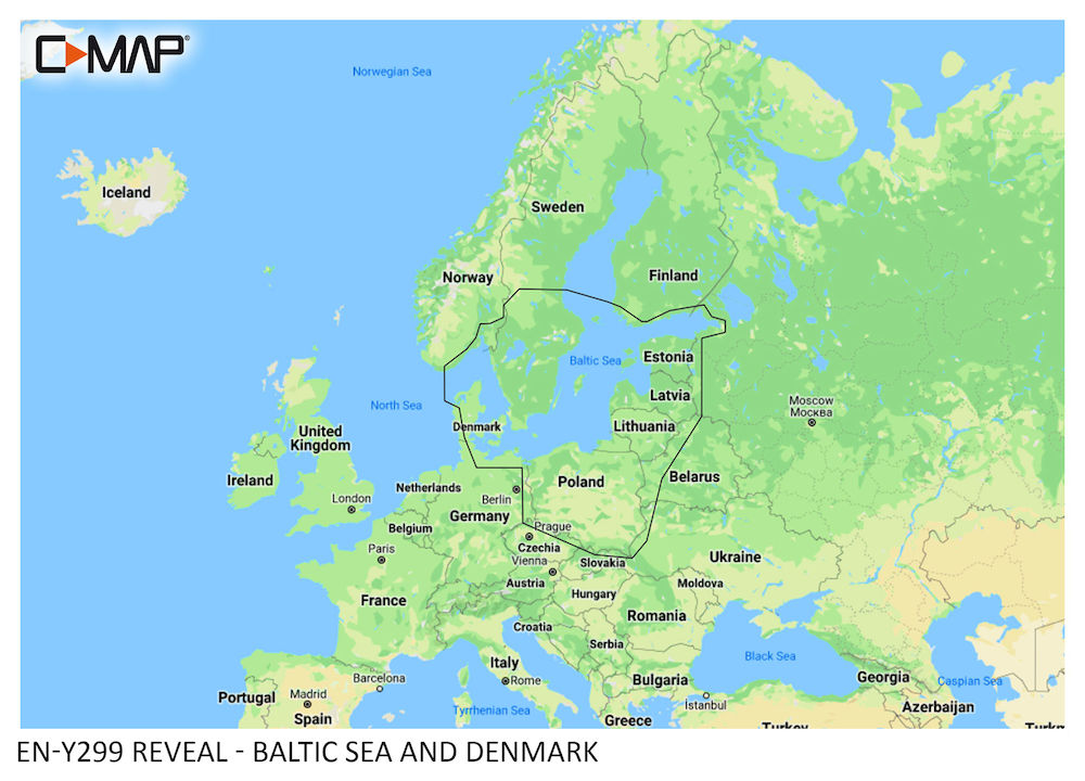 C-MAP REVEAL: M-EN-Y299-MS Baltic Sea