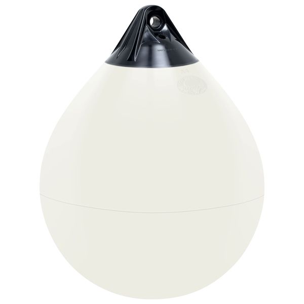 Polyform Kugelfender A-Serie weiß (schwarzer Kopf)