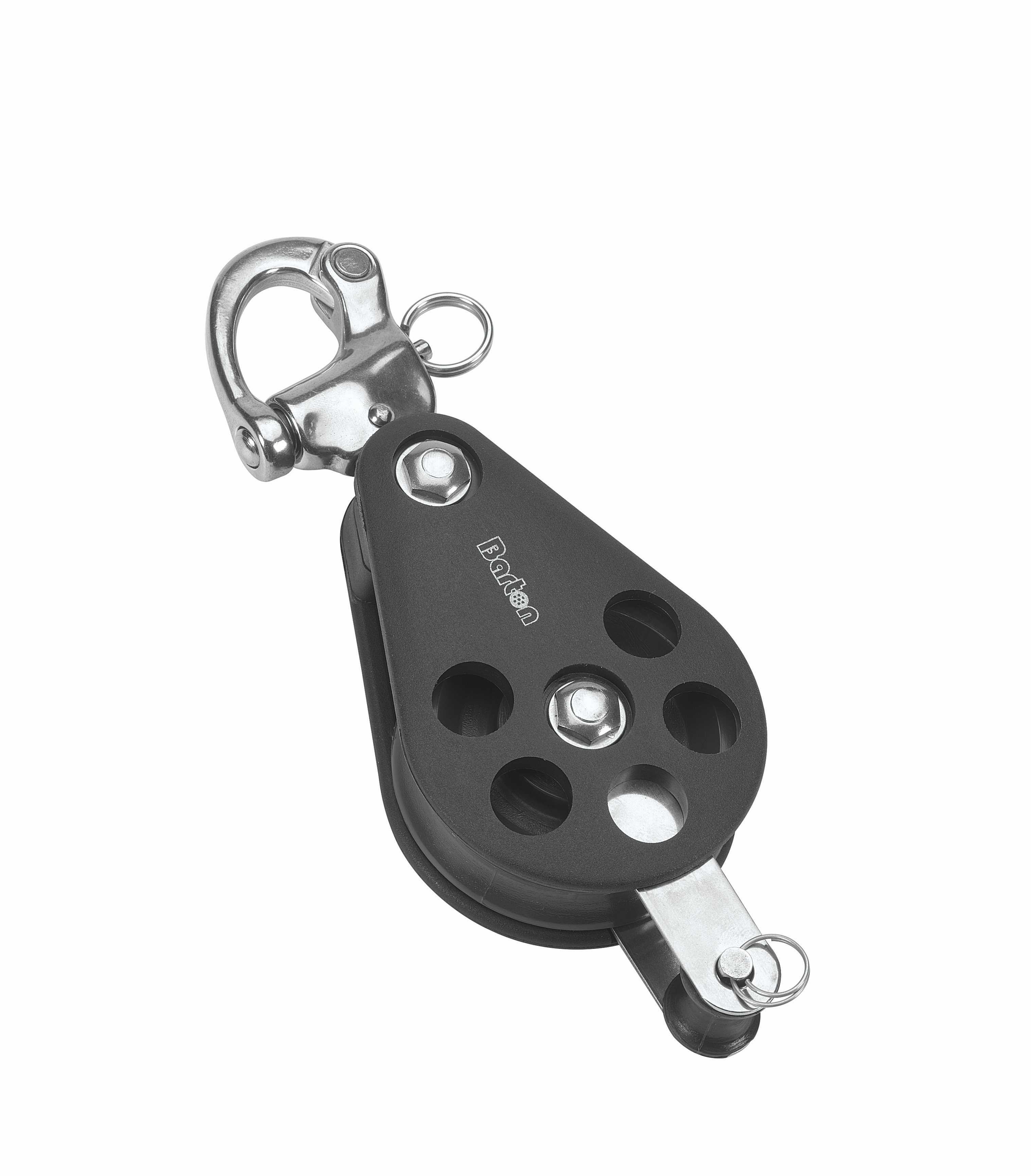 Barton Size 6 Gleitlagerblock einfach mit Schnappschäkel und Unterbügel