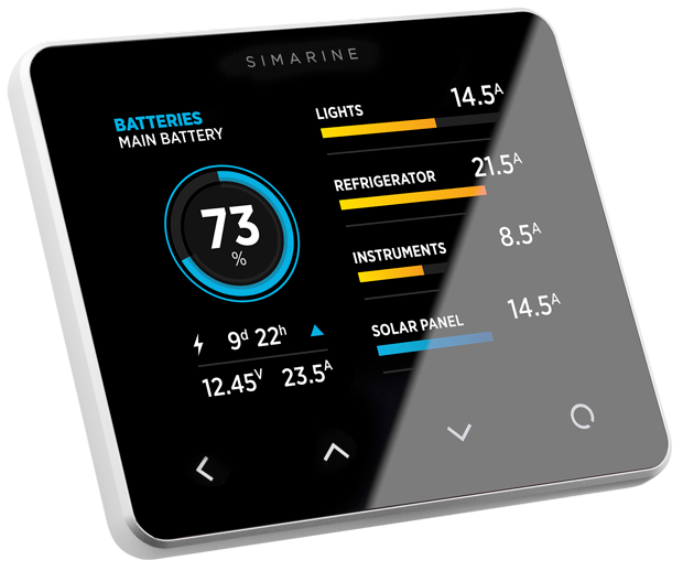 Simarine PICO Batteriemonitor Aufbau silber