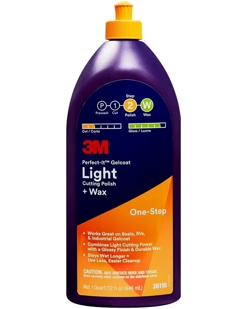 3M Perfect-It Gelcoat Light Cutting Polish + Wax 946ml
