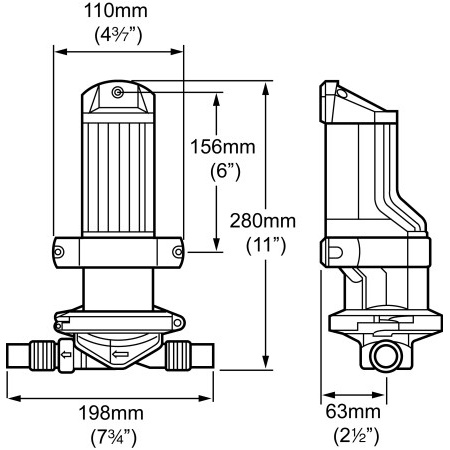 Whale Elektrische Bilgepumpe Gulper IC (verschiedene Typen)