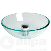 allpa Spülbecken Glas ohne Abfluß (verschiedene Größen)
