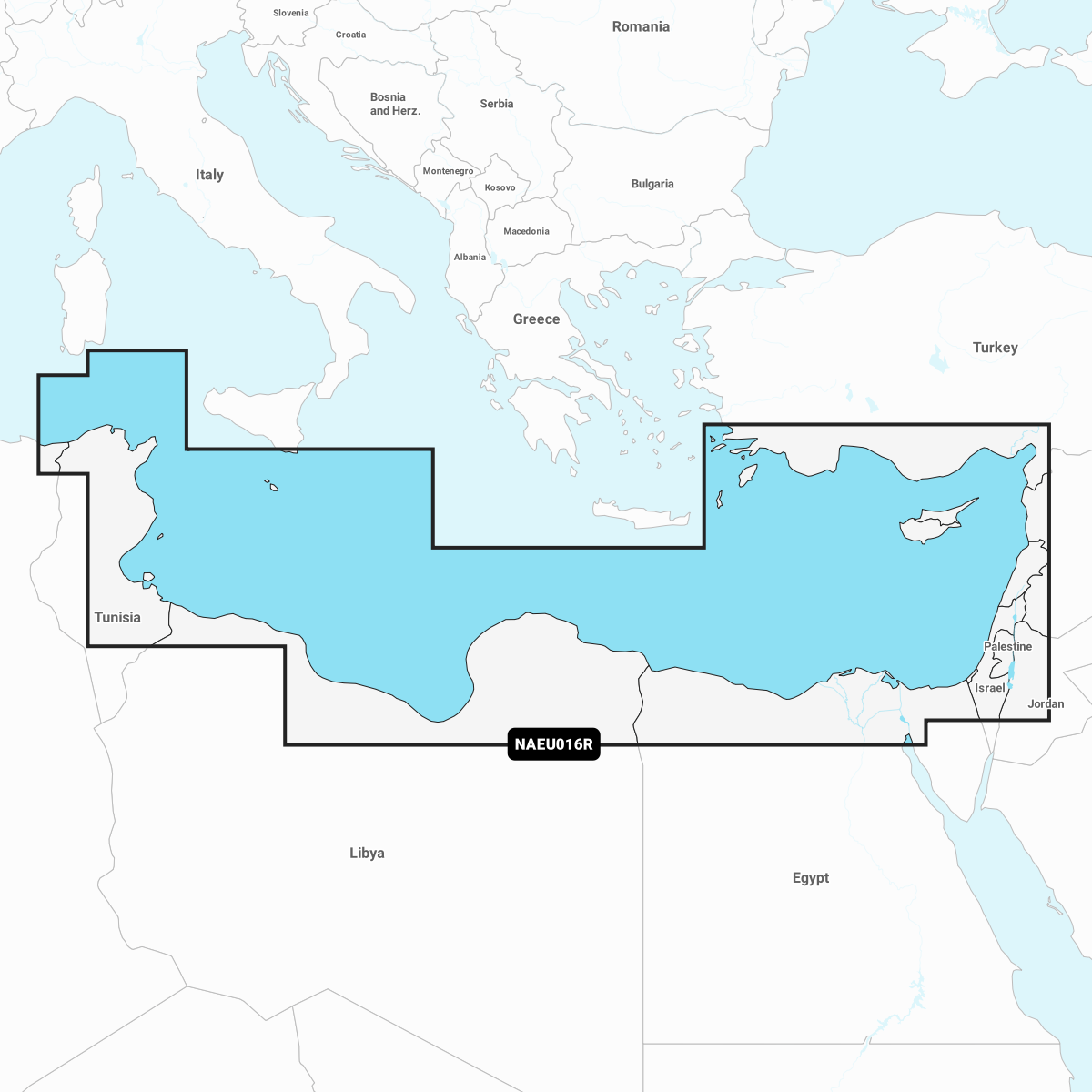 Navionics+ Seekarte Afrika Südliches Mittelmeer (NAEU016R)