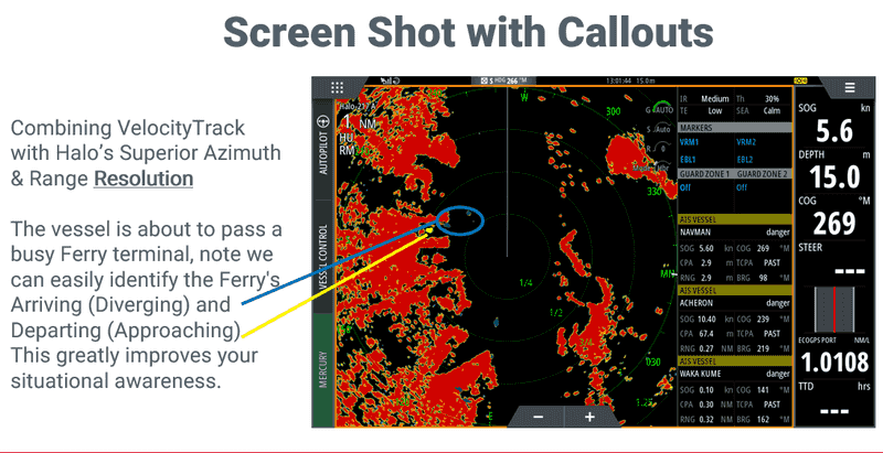 Simrad Halo Radar Velocity Track Freischaltung