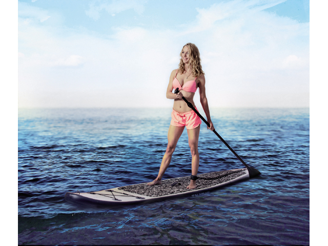 Talamex SUP 320 Board Set mit Paddel und Fußpumpe
