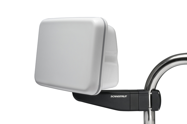 Scanstrut SPR-7S-AM, kompakter Pod für Reling für 1 x 7" Anzeige, mit Arm