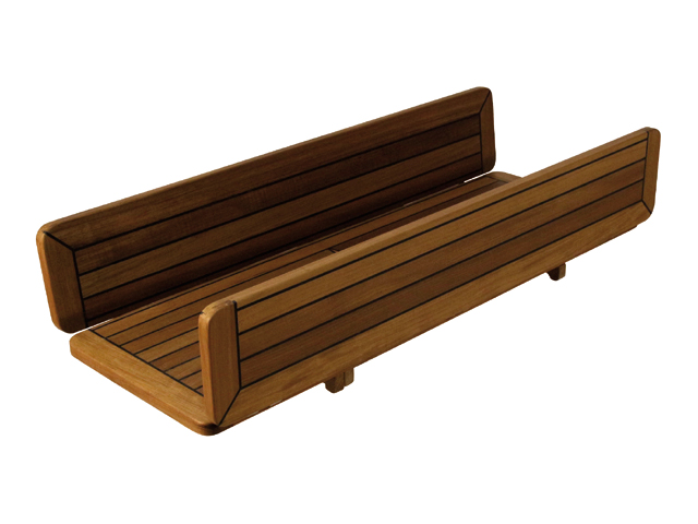 Talamex Teak Tischplatte Wing 34/68x60cm klappbar