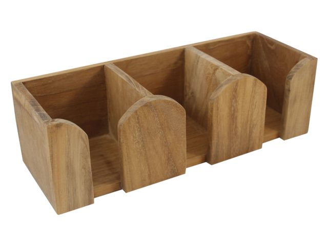 Eude Teak Becher- und Tassenhalter 3fach
