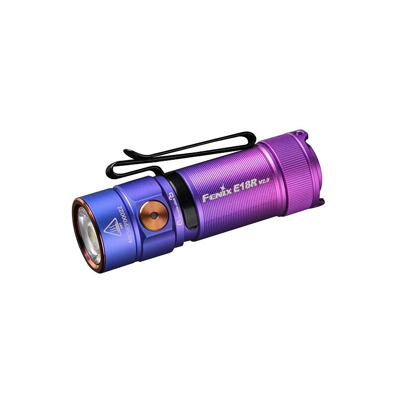 Fenix E18R V2.0 LED Taschenlampe Nebula Edition in Geschenkbox