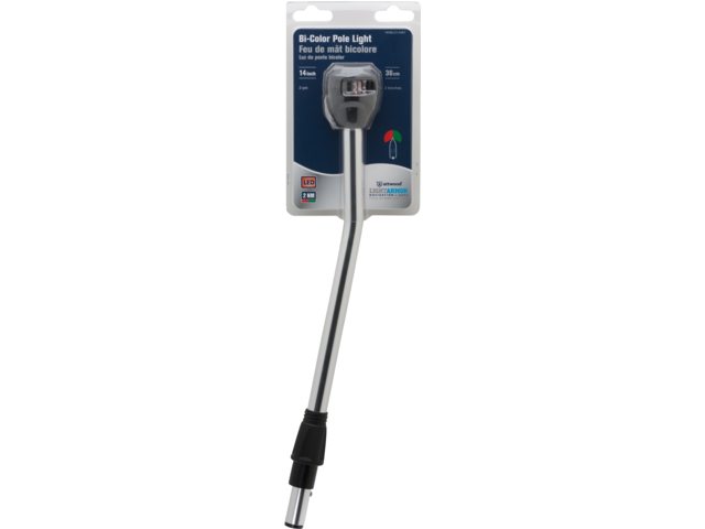 attwood Lightarmor Zweifarben Laterne auf Mast 25cm gewinkelt