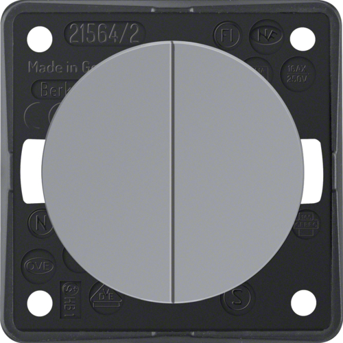936552507 Berker Integro Serienschalter dopplet grau