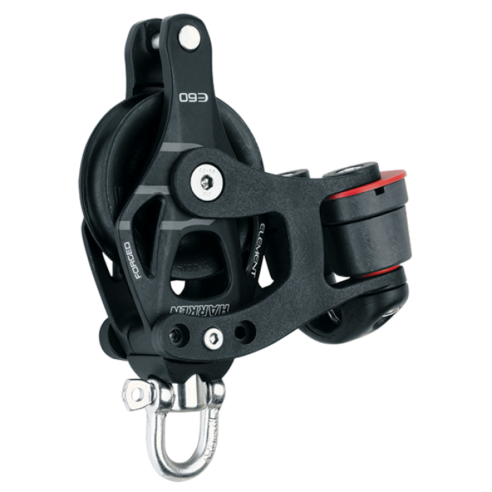 Harken 60mm Element Block mit Hundsfott und Cam-Matic