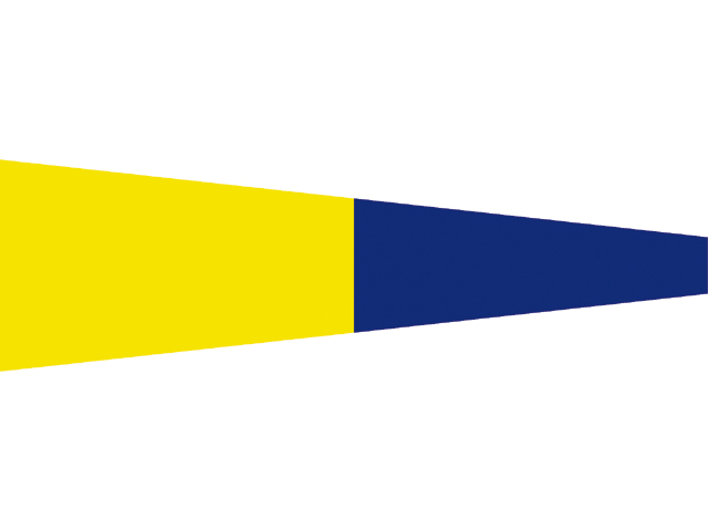 Talamex Zahlenwimpel Abm. 25 x 88 cm Signalflagge 5 Five