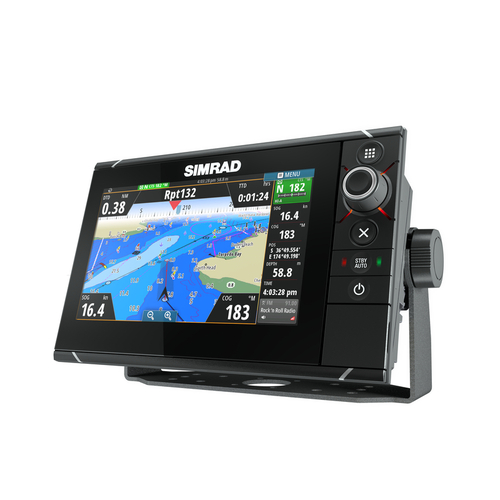 NSS7-evo2-Left-Facing-_8486 Simrad NSS7 evo2 GPS Kartenplotter Multifunktionsdisplay Radar 3G Bundle