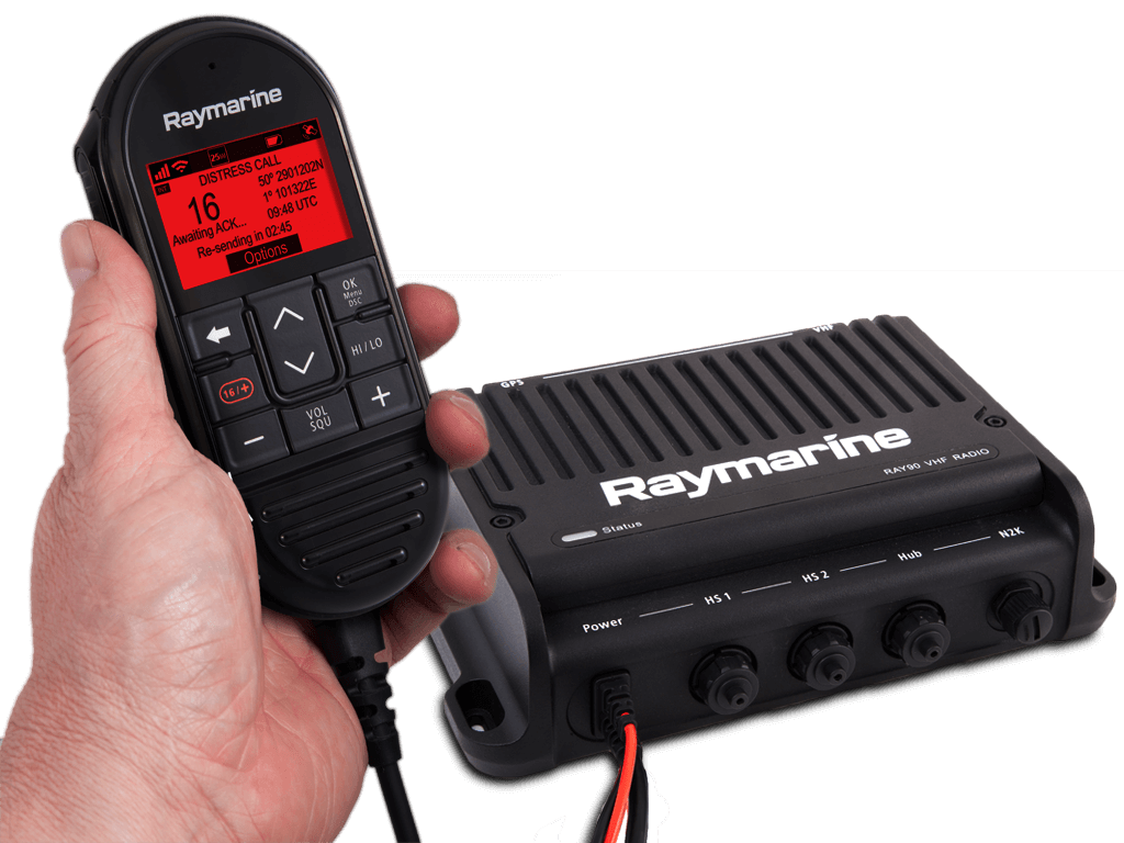 Raymarine Ray90 Blackbox UKW See-/Binnenfunkanlage mit AIS700