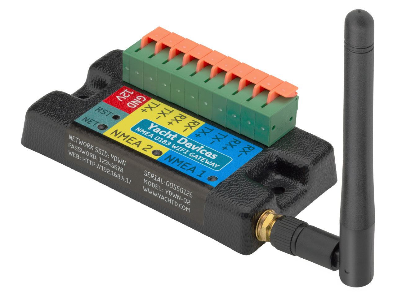 Yacht Devices NMEA-0183 Wi-Fi Gateway YDWN-02