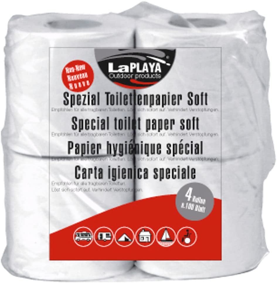 LaPlaya Toilettenpapier Camping 4x300 Blatt