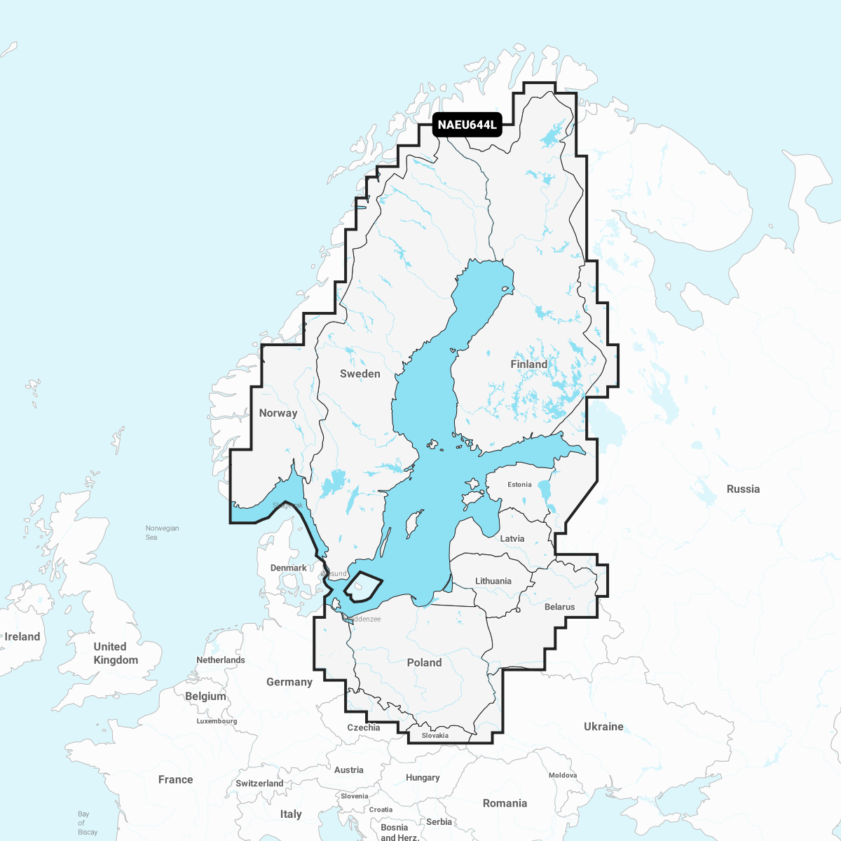 Navionics+ Seekarte Baltic Sea (NAEU644L)