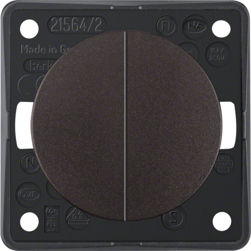 936552501 Berker Integro Serienschalter dopplet braun