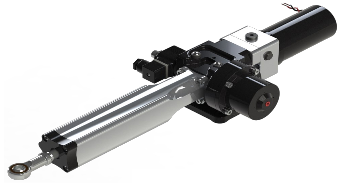 Hy-Pro Hydraulischer Linearantrieb Small (200mm Hub) 12V - 100W - 10sec.