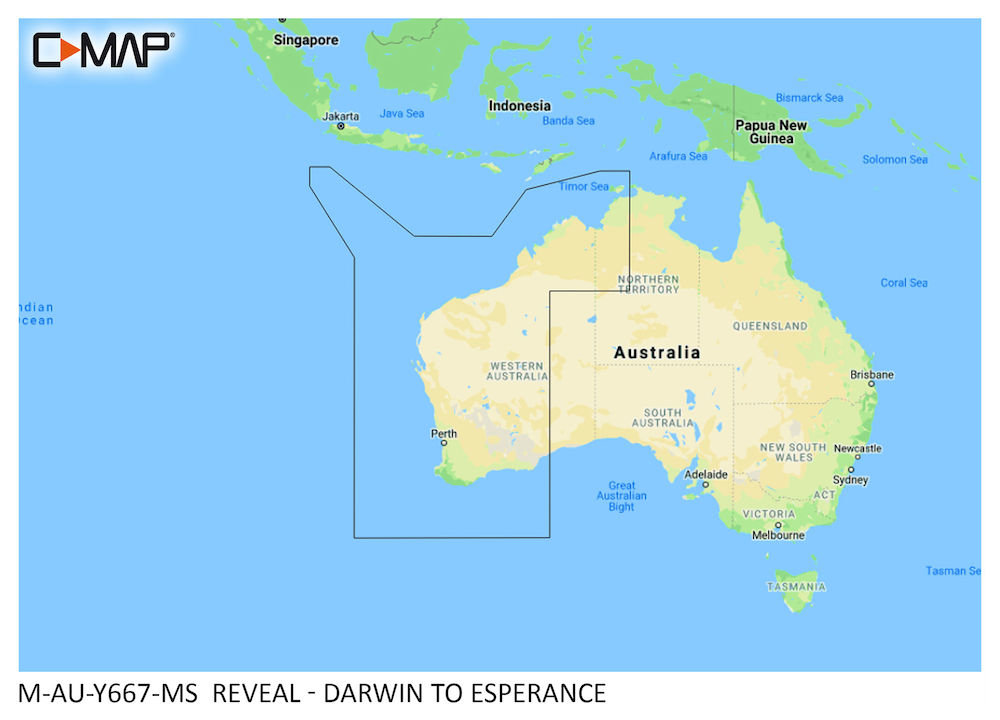 C-MAP REVEAL: M-AU-Y667-MS Darwin to Esperance