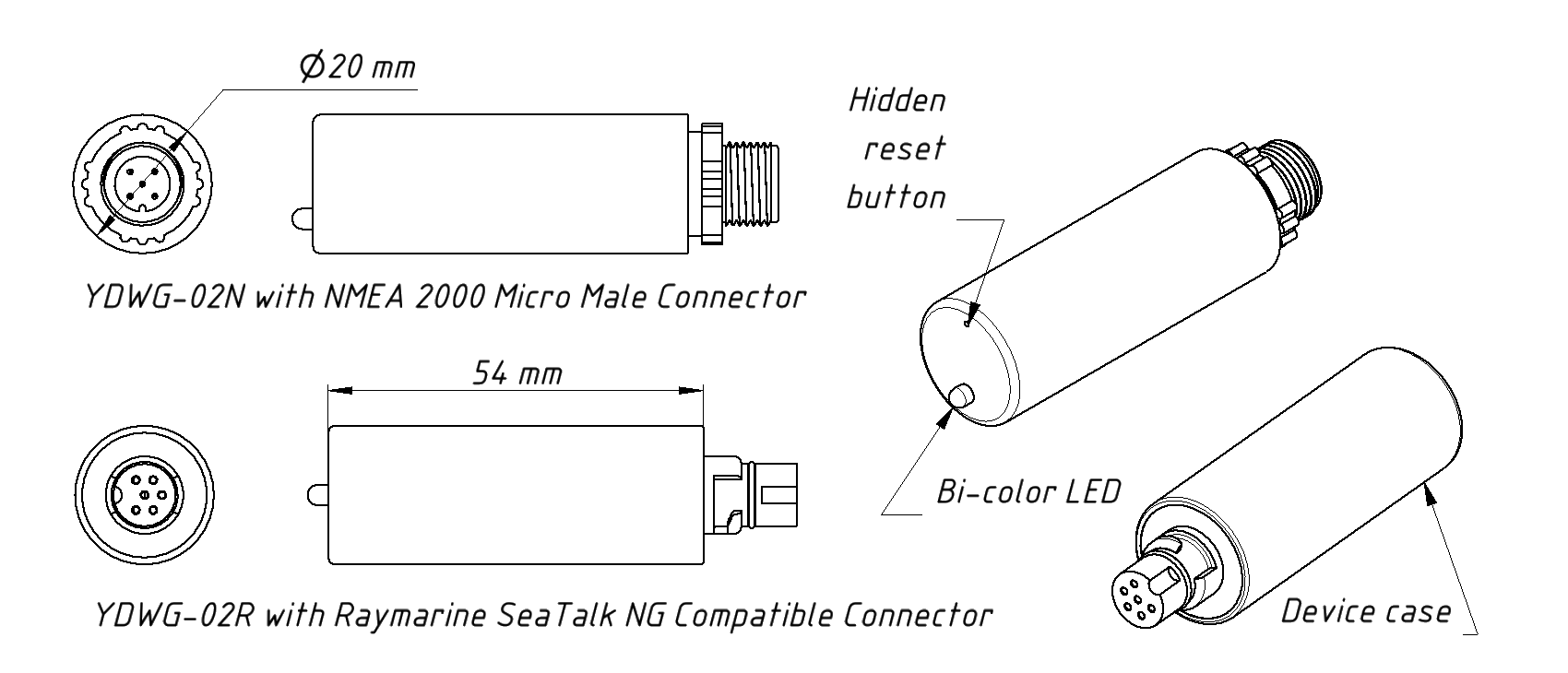 Yacht Devices Wi-Fi Gateway YDWG-02